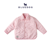 BLUEDOG蓝狗秋冬新韩国薄外套双面可穿翻领中大童男女儿童
