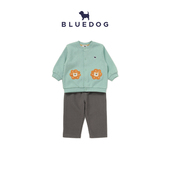 男女童百搭小童套装 BLUEDOG 蓝狗25FW秋冬小狮子分体套装