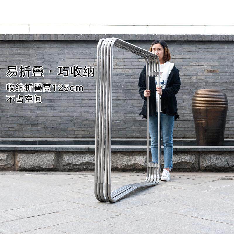 5ZW大型晒衣架折叠晾衣架落地阳台晒被子室内户外晾衣服架子家用