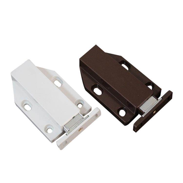 塑料尼龙柜门反弹器特大号强磁门碰免装拉手磁吸柜橱吸自弹