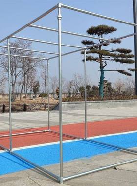 落地晒晾衣服AL100332葡架萄晾晒架子镀锌钢管大家用型晒衣架被子