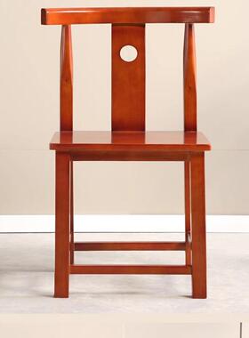 新中式椅子餐椅靠椅饭店酒店全餐背厅家用椅凳官帽AL-66600椅茶台