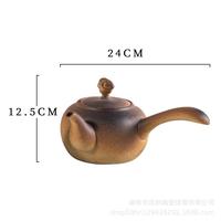 粗陶圍爐煮茶茶具提梁壺家用酒精爐碳爐戶外旅行煮茶器富貴燒水壺