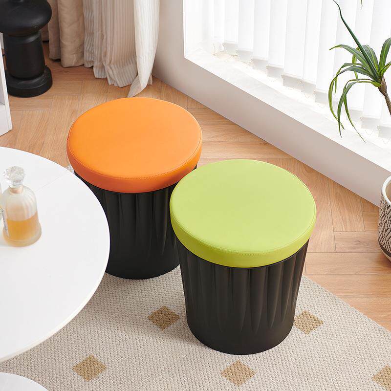 餐靠背椅子商用店饭餐厅椅收纳油漆可桶软垫塑料凳子酒吧椅无品牌