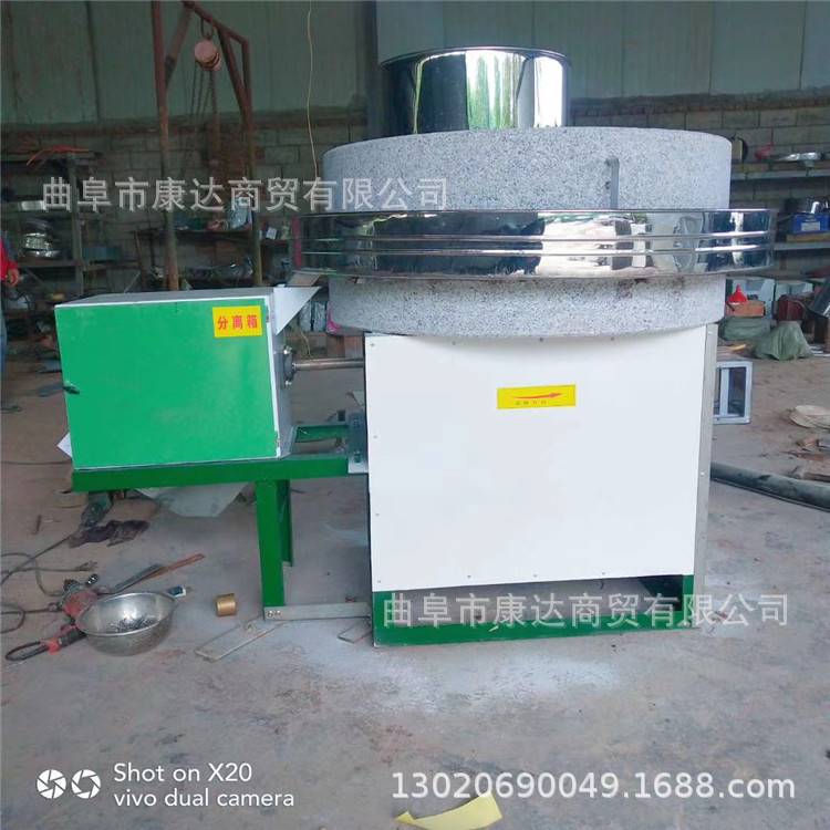 磨坊研磨面粉石磨机 全麦粉低速研磨 小型60型号80型号家用型磨浆