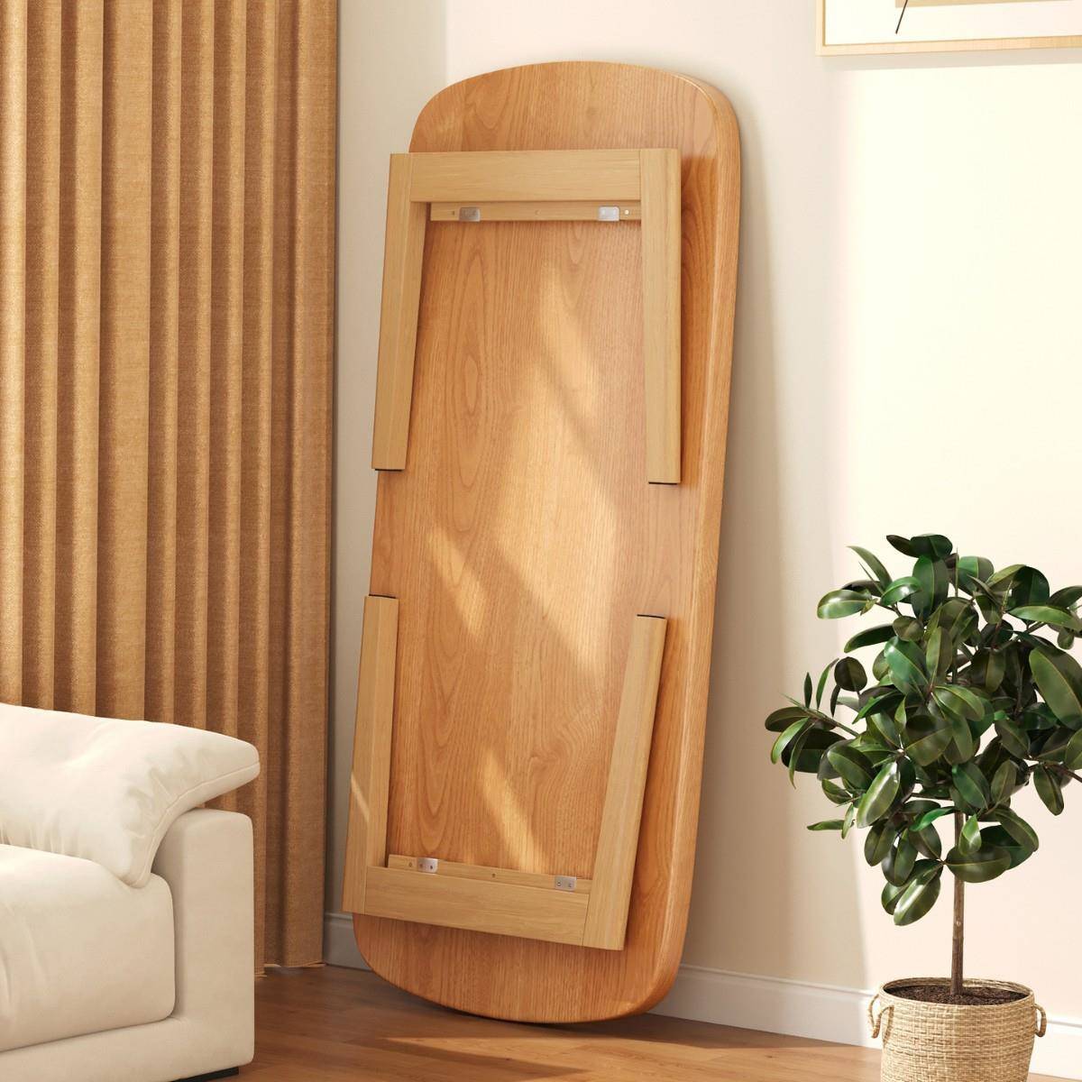 可折叠茶几客厅家用225新款0小小户型实木LP极简茶桌可动移简约桌