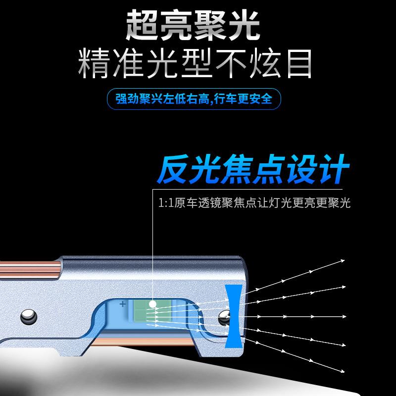 境e热销ledhadl跨ight大V95D2H功率D2专用16H0W前照灯三铜管汽车l