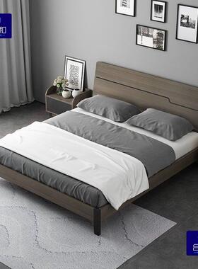 新爆款简约全实木1.8.米款主卧双人米床现代简约1.5121米白蜡木材