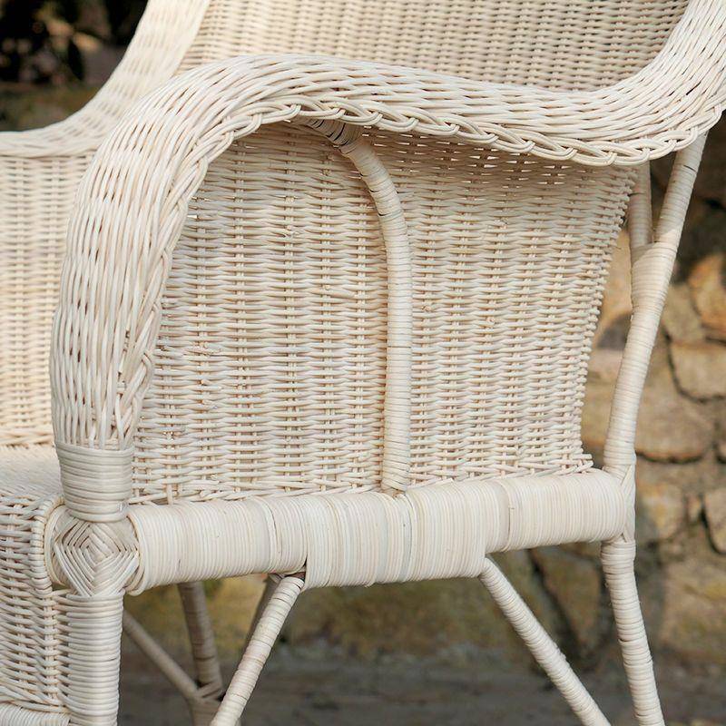 藤式椅子靠背椅腾藤椅藤家F775S9HM用单人滕靠椅天然老真椅人椅老