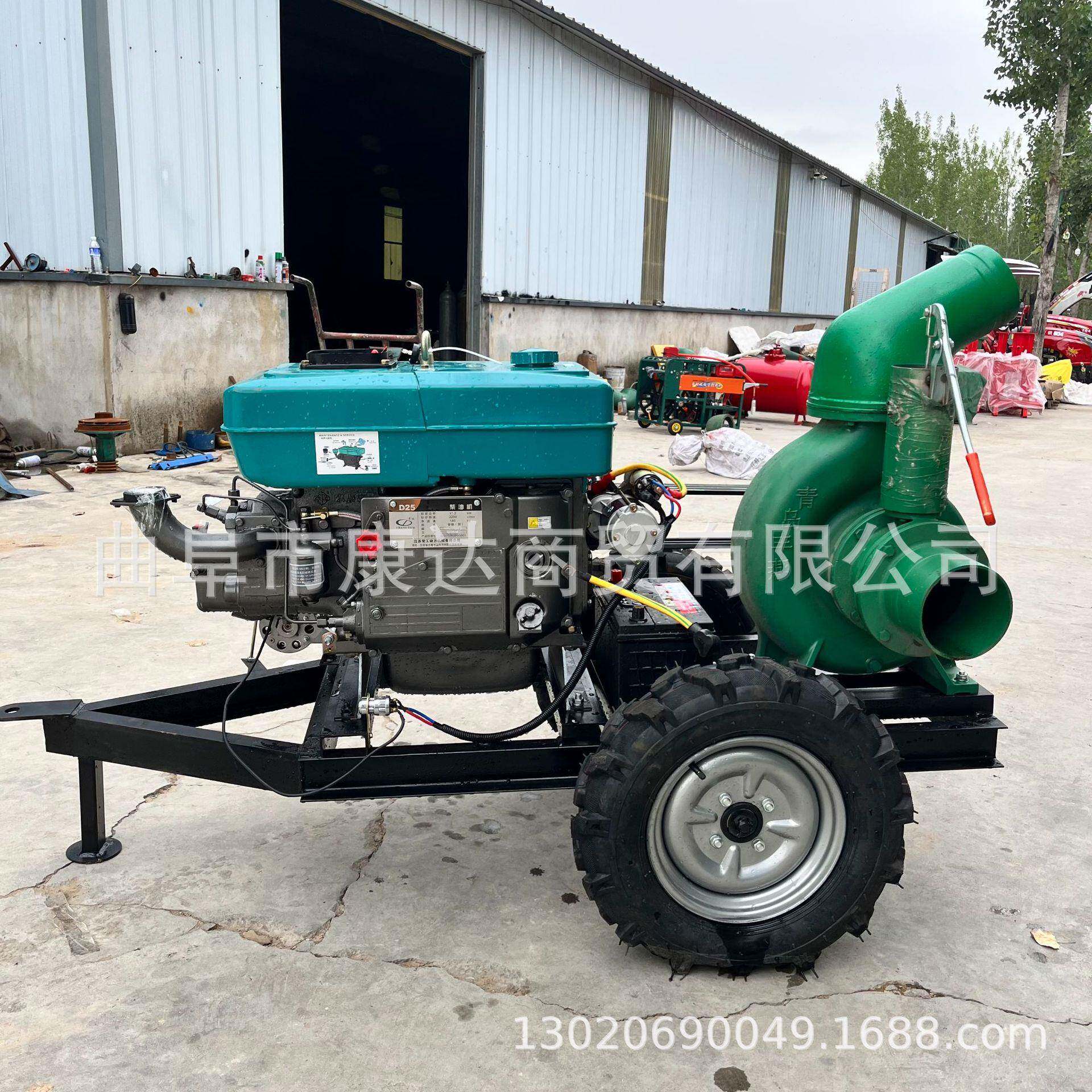 柴油机带动抽水排水泵机6混寸8寸工10寸12寸水泵建无品牌/筑地抽