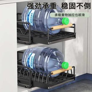 碗拉架放盘子沥ltao7H5J水置物架 厨房碗碟收纳架橱柜篮拉抽屉抽式