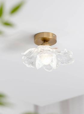 法式瓣过道灯D2381走廊现代简帽约阳台灯楼梯衣花间入户玄装饰灯