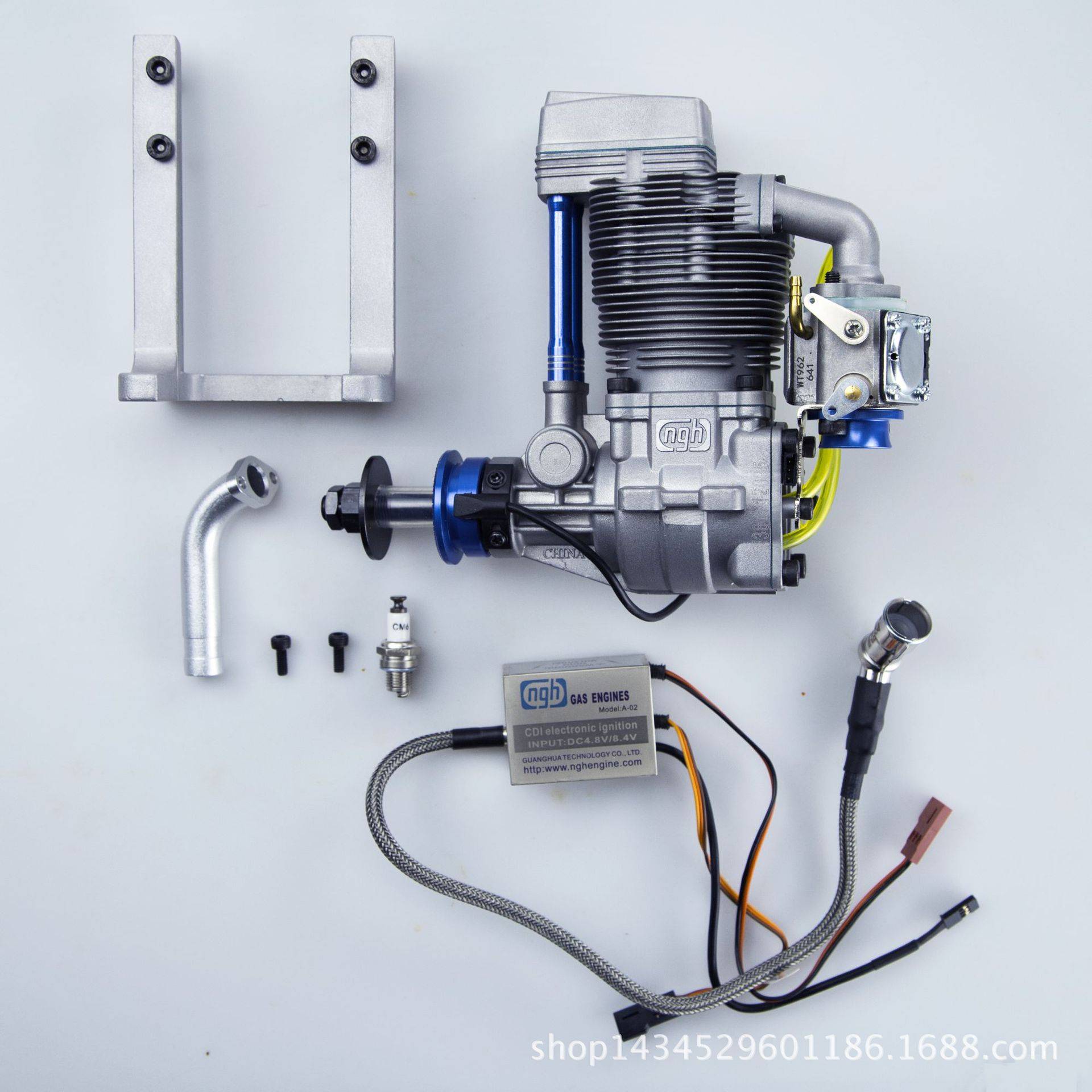 ngh航模发动机GF38四冲程38cc汽油单缸发动机