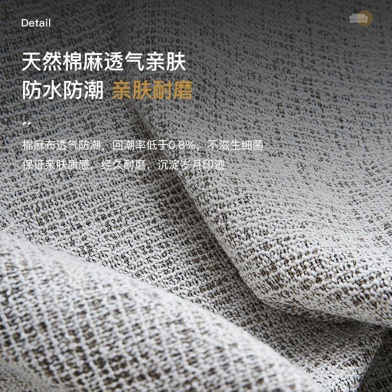 意式康纳利转角圆形棉麻布艺沙发客厅别墅设计师弧形沙发酒店