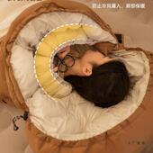 户露营睡袋秋冬冬款 成人室季 加厚F97TJJ8J外保暖防寒酒店隔脏办公