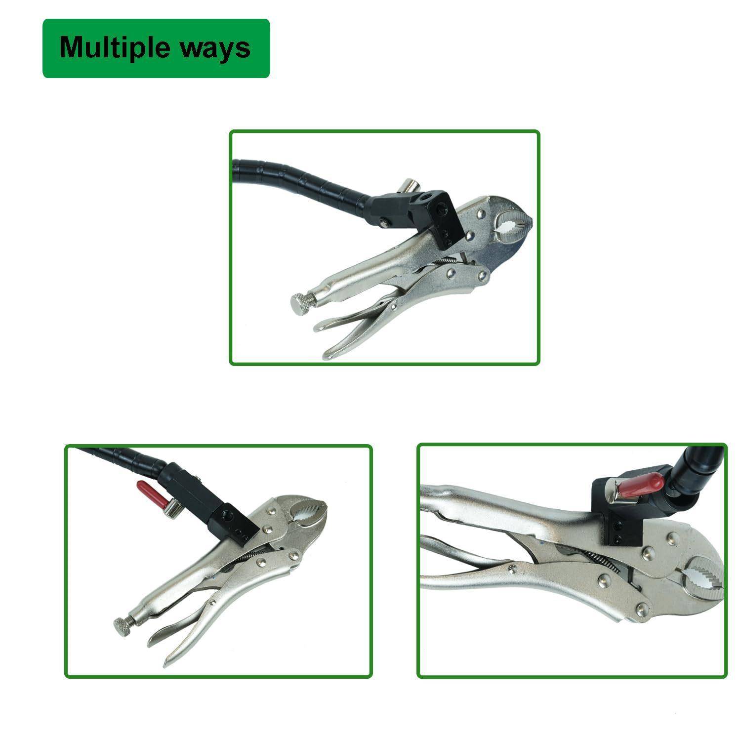 形磁力表座蛇钻石级百分大力钳磁性套IQA量塑盒装汽车引擎维修工