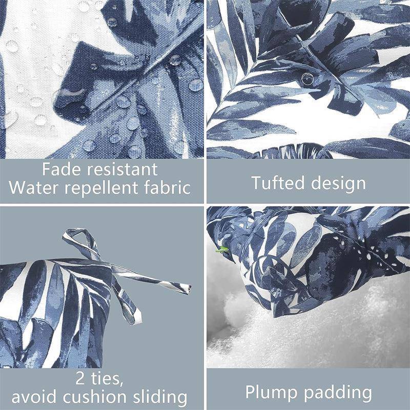 户外i椅垫室外凳子阳台单人椅防泼绑高背坐带垫outdo水oFH0011rcu