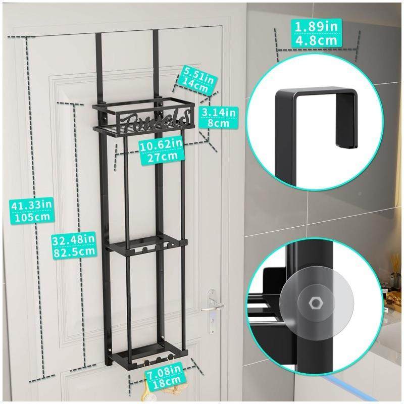 置浴室上收纳架架毛巾收纳架门后置物711架卫生间收纳墙物架,收纳整理,书桌收纳置物架,淘宝优惠券,粉丝福利购,淘宝优惠卷