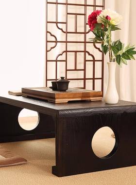 飘窗桌木子几实27242榻榻米茶几飘窗茶日式矮小桌抄经桌博古国学