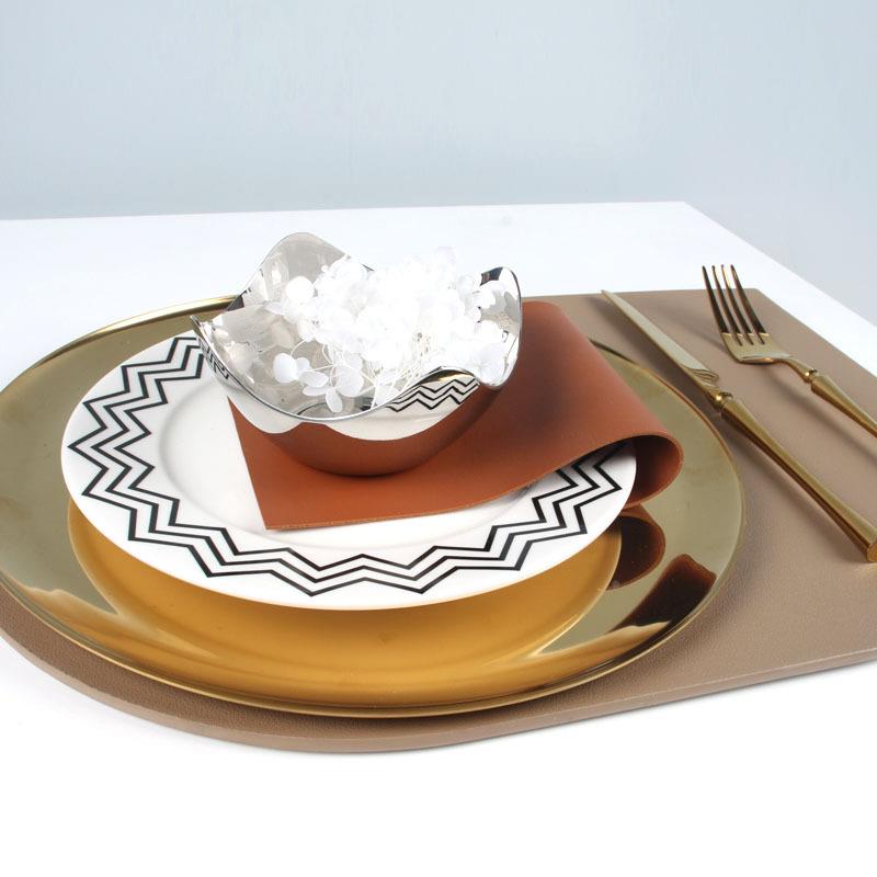 创意餐西盘摆件创意软装西餐餐盘牛约排盘套装西餐具简0软装盘