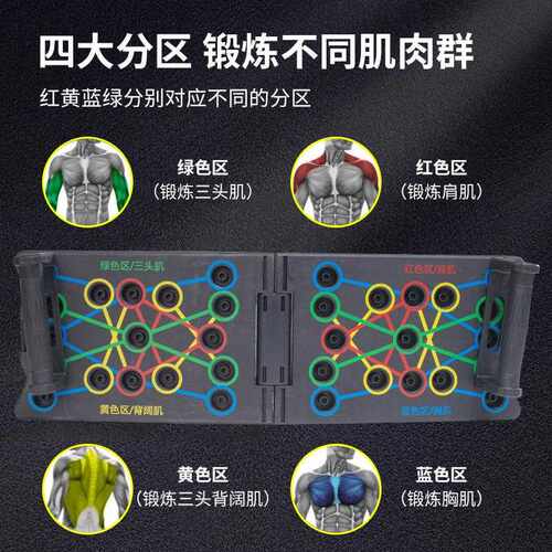 新款直销俯卧撑多功能折叠健身板新款健腹器家用运动器材卧撑板俯
