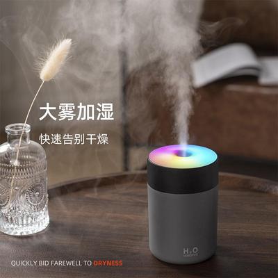 新款直销炫彩杯加湿器七彩车载静音加湿器卧室家用小型迷你香薰机