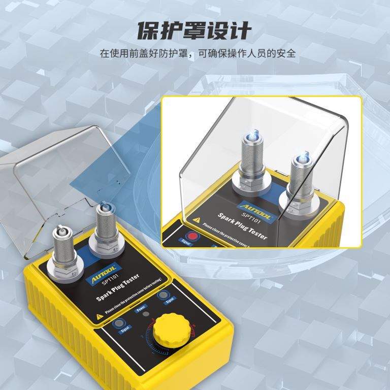 SPT101汽车火花塞跳火测试台双孔火花塞点火系统诊断仪X20