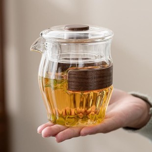 玻璃泡茶壶家用茶碗耐p高温防烫手抓壶单壶带过滤懒人泡茶功夫茶