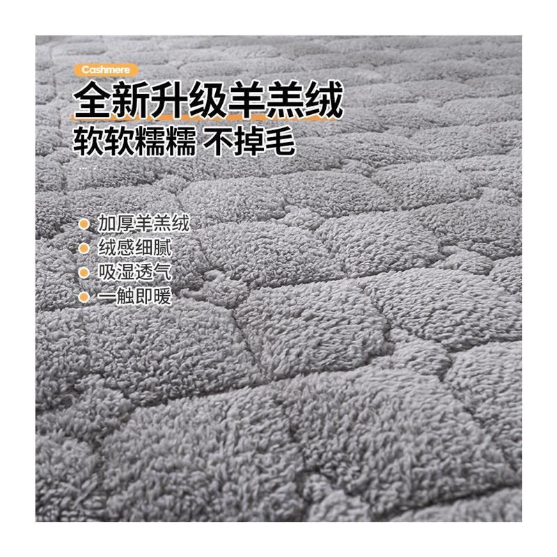 加厚保暖羊羔绒床垫软垫家用褥子冬季上下铺垫子榻榻米学生宿舍单
