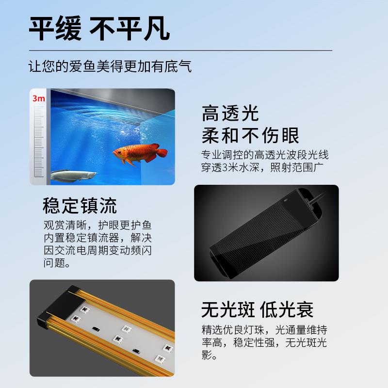仟湖龙鱼专用灯增红增艳灯鱼缸灯潜水灯LED灯龙鱼灯增色灯鱼缸灯