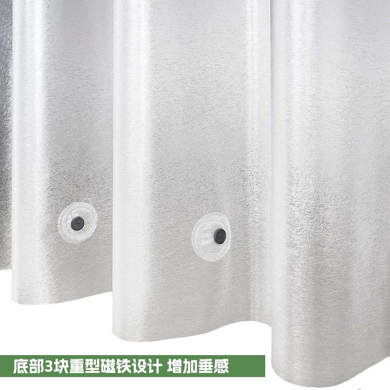 浴室浴帘免打孔套装防水布帘加厚卫生间隔断帘子挂帘防油烟浴罩防,家庭/个人清洁工具,浴帘,淘宝优惠券,粉丝福利购,淘宝优惠卷