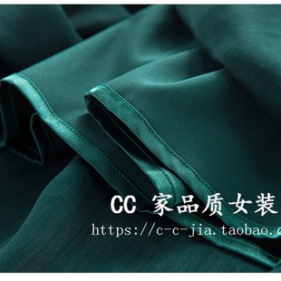 文艺范墨绿色优雅半身裙雪纺裙百褶纱裙及膝中裙显瘦百搭半裙夏季