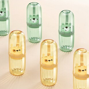 儿童旅行洗漱杯便携式刷牙杯子牙杯牙具套装牙膏漱口杯牙刷收纳盒