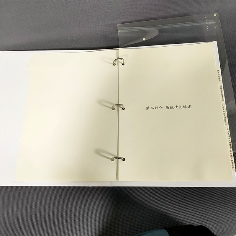 文件夹干部廉政档案盒定制党支部工作手册印刷政治监督活页夹定做