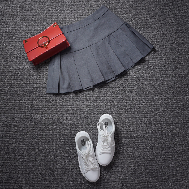 下半裙子夏2021年夏季半身裙小个子薄款简单大方成熟气质百褶短裙