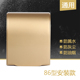 86型金色防溅盒光面防水罩子香槟金方型开关插座保护盖卫生间厨房