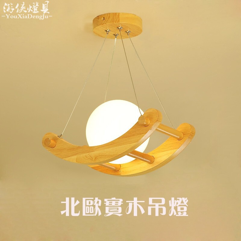 阳台实木灯入户衣帽间玄关灯创意个性楼梯走廊过道日式简约小吊灯