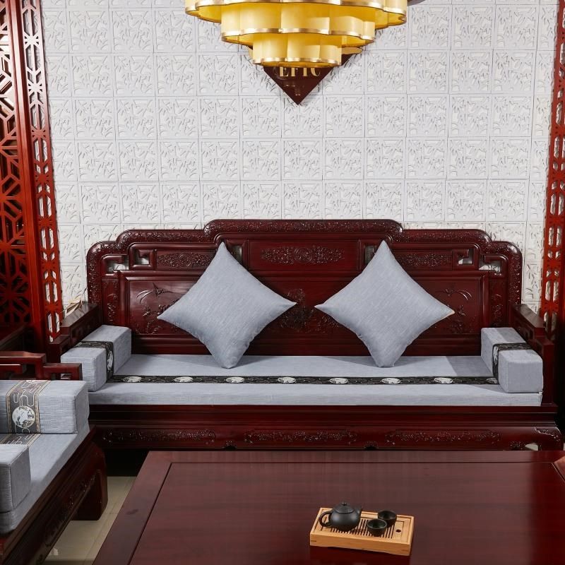 中式古典沙发坐垫婴儿绒加厚实木沙发垫茶楼办公室椅垫古风飘窗垫