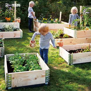 一米菜园花箱种植箱防腐木木箱花盆木质花香种菜专用箱