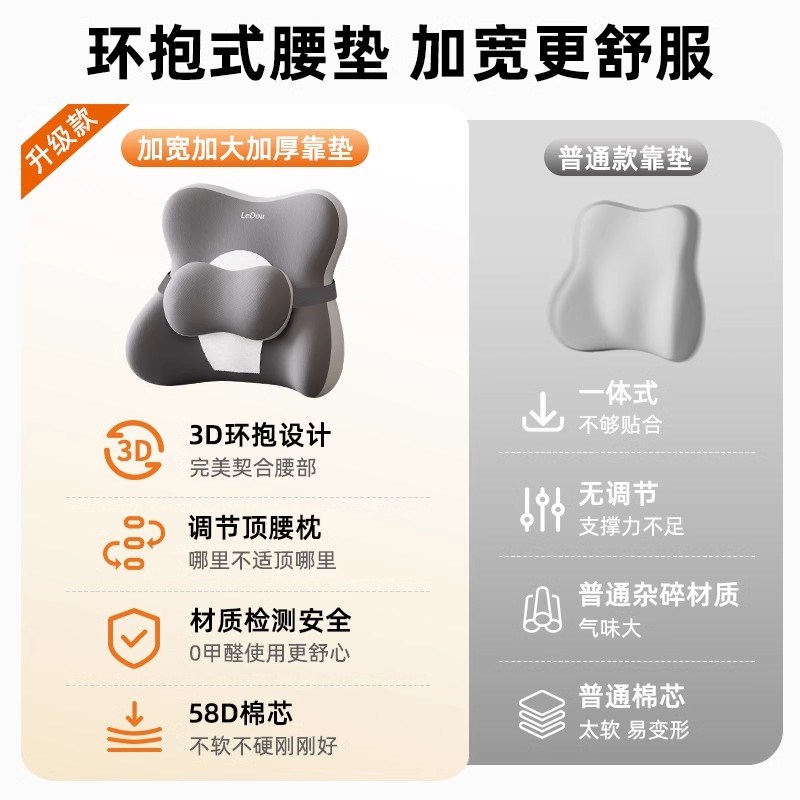 腰突专用腰靠垫办公室调节板硬腰枕护腰一体腰肌劳损座椅靠背腰托图片