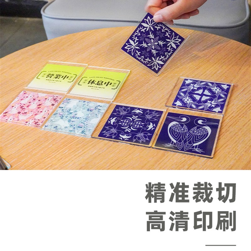 可定制!蓝鲸未来DIY拼装材料包木质亚克充电夜灯氛围礼物文创36