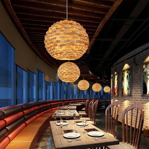 新中式榻榻米中式竹艺灯民宿茶楼灯笼竹编藤艺禅意餐厅火锅店吊灯