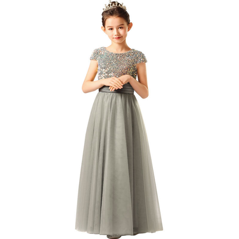 女童高端礼服儿童小提琴演奏礼服裙女孩生日钢琴演出服中大童主持