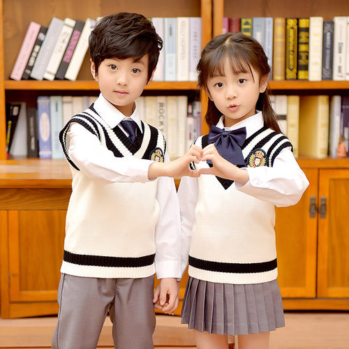 小学生校服春秋装英伦学院风男童女童儿童冬季套装幼儿园园服班服
