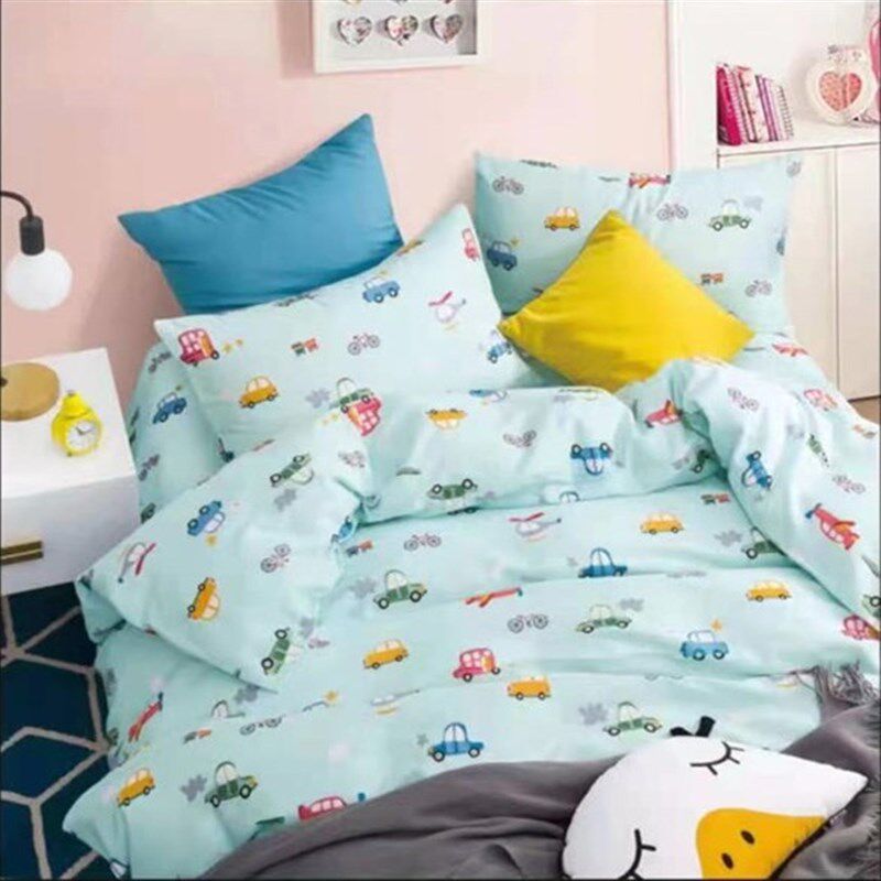 纯棉双层纱布A类婴幼儿床品布料无甲醛无荧光卡通布料床单被罩布
