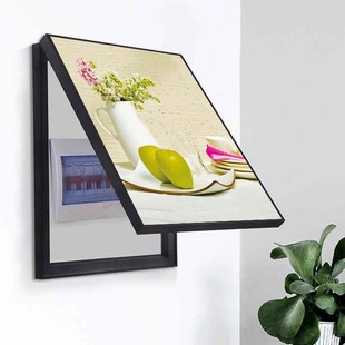 竖版电表箱画装饰画竖款上翻遮挡配电箱电表电闸消防栓柜客厅挂画