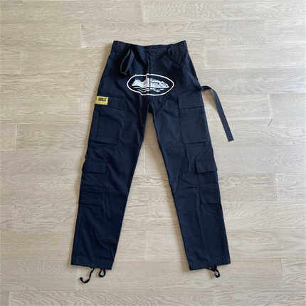 Corteiz 工装直筒长裤宽松欧美明星同款UKDRIPDRILL休闲嘻哈街头