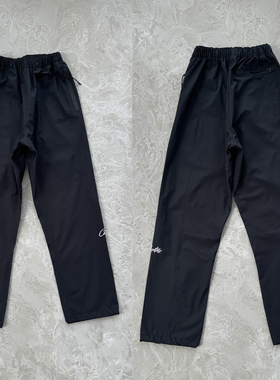 Corteiz秋冬新款流行高街男女休闲软壳防水反光冲锋黑色直筒裤潮