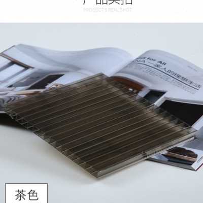 爆品新品波浪瓦c耐力板PC透明凉亭定制隔热音聚碳酸酯蜂窝阳