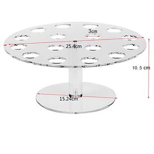冰淇凌透明架脆筒架多孔锥形展示架多层亚克力阶梯展示架